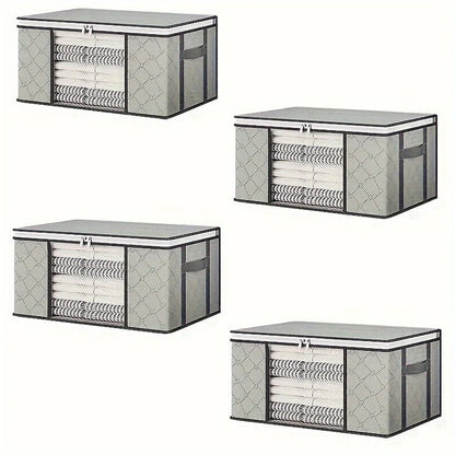 Storage Bags Non-Woven Foldable Viewing Window Set of 4