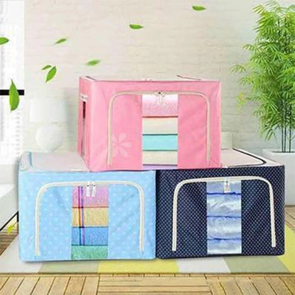Storage Box Oxford Fabric Foldable Clear Window