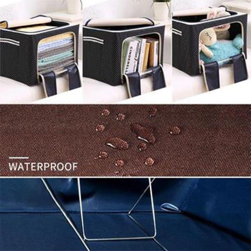 Storage Box Oxford Fabric Foldable Clear Window