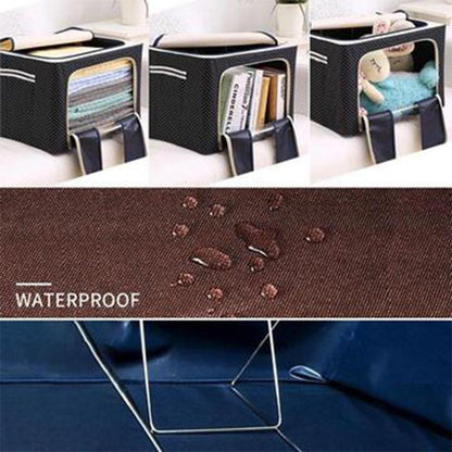 Storage Box Oxford Fabric Foldable Clear Window