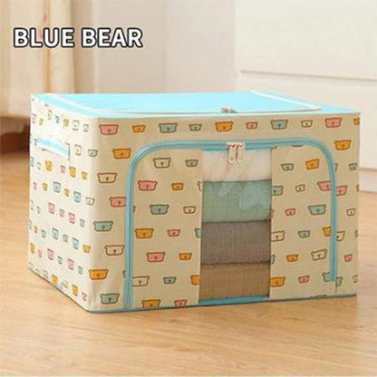 Storage Box Oxford Fabric Foldable Clear Window