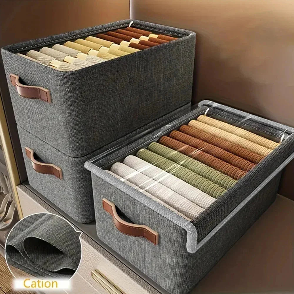Storage Box Stackable With Lid & Carry Handle