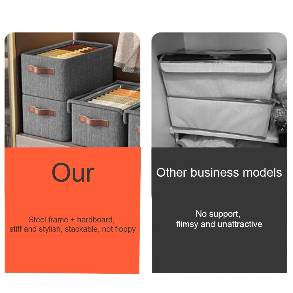 Storage Box Stackable With Lid & Carry Handle