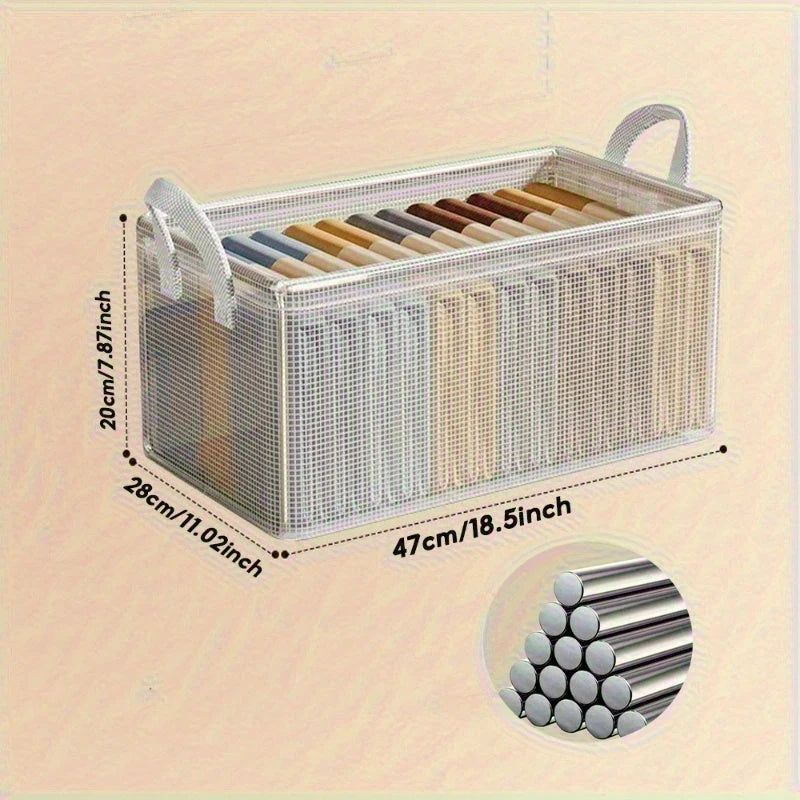 Storage Boxes Stackable With Lids Set of 4