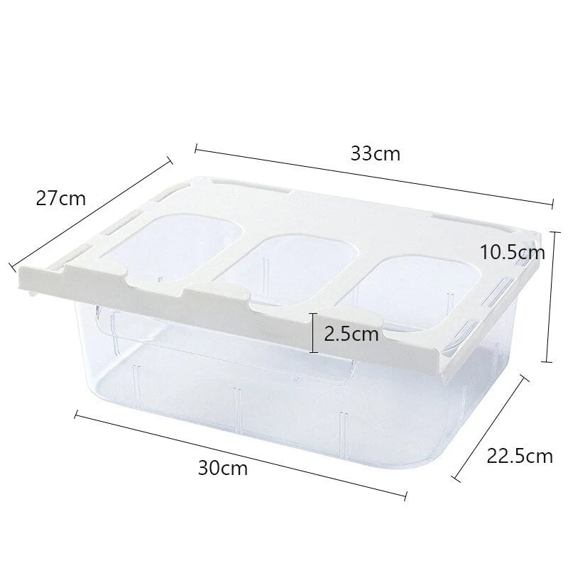 Storage Drawer Under-Desk Sliding Dust-Proof