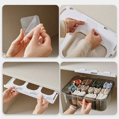 Storage Drawer Under-Desk Sliding Dust-Proof