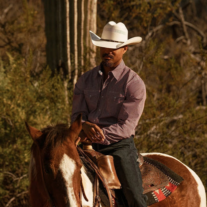 Straw Hat Ventilated Cattleman Crown Adjustable Fit