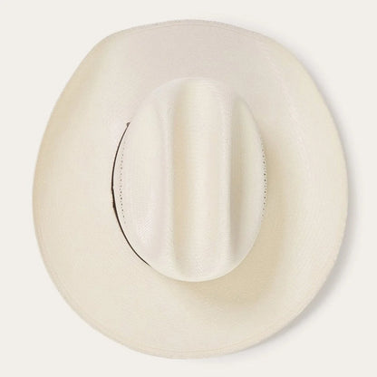Straw Hat Ventilated Cattleman Crown Adjustable Fit