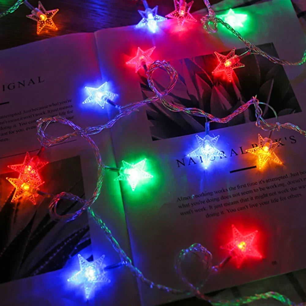 String Lights Star LED Battery & USB Indoor Outdoor