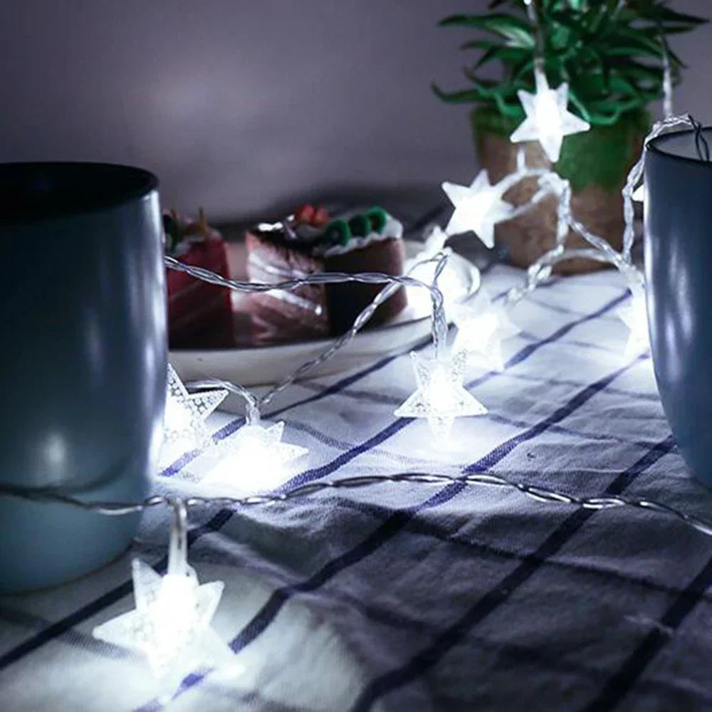 String Lights Star LED Battery & USB Indoor Outdoor