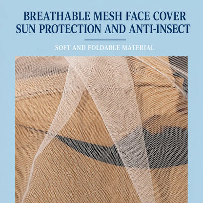 Sun Hat Wide Brim Mesh Face & Neck Cover