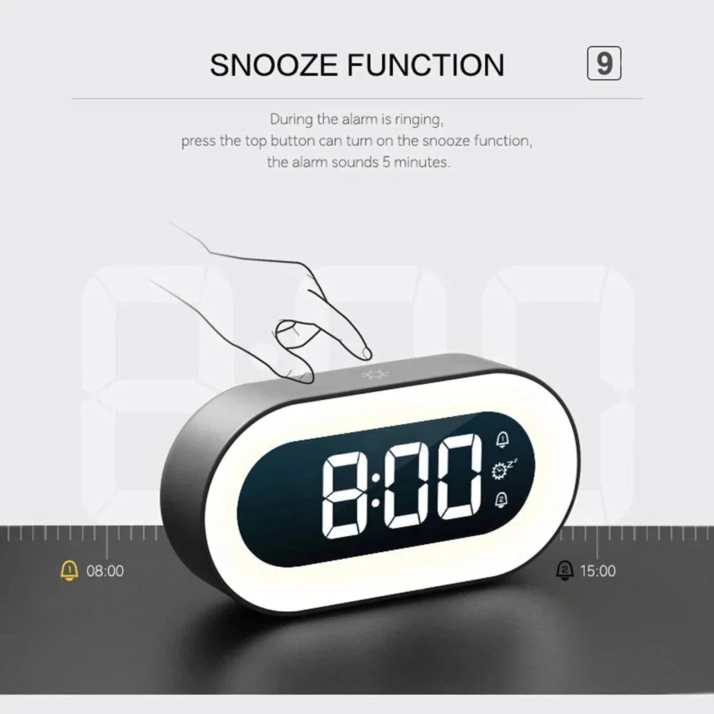 Sunrise Alarm Clock Gradual Wake-Up Light Nature Sounds USB-C Rechargeable