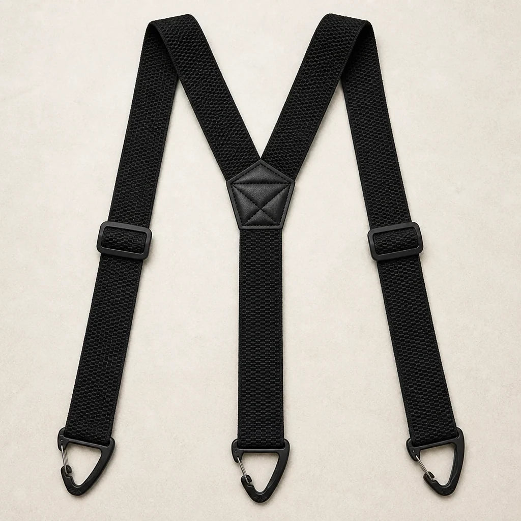 Suspenders Adjustable Elastic Belt Loop Hooks Y-Back & X-Back