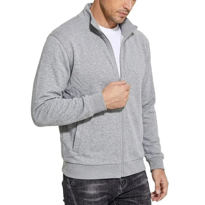 Sweatshirt Jacket Zip-Up Breathable Relaxed Fit