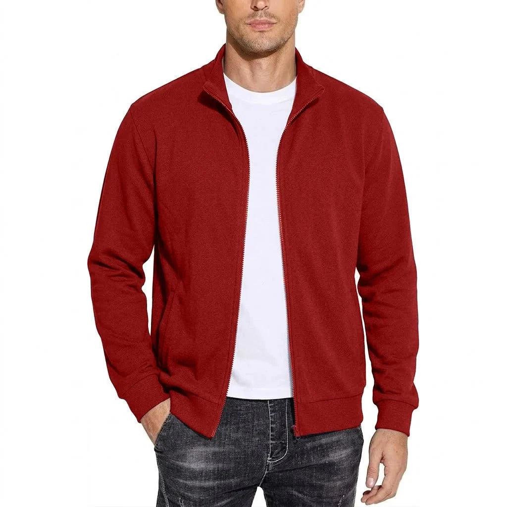 Sweatshirt Jacket Zip-Up Breathable Relaxed Fit