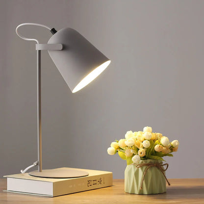 Table Lamp Iron Bucket Design 14 Inch Tall