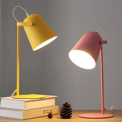 Table Lamp Iron Bucket Design 14 Inch Tall