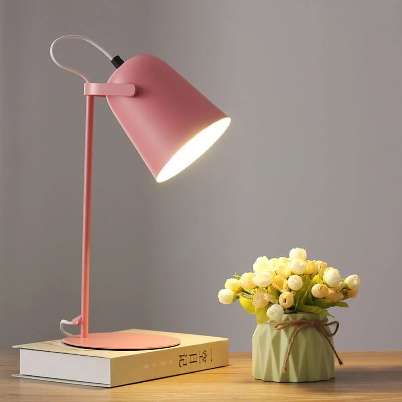 Table Lamp Iron Bucket Design 14 Inch Tall