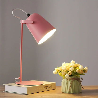 Table Lamp Iron Bucket Design 14 Inch Tall