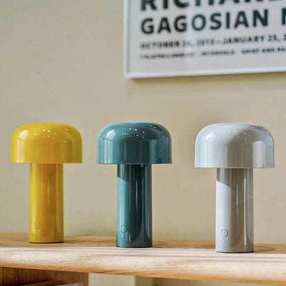 Table Lamp Mushroom Design Rechargeable LED Dimmable