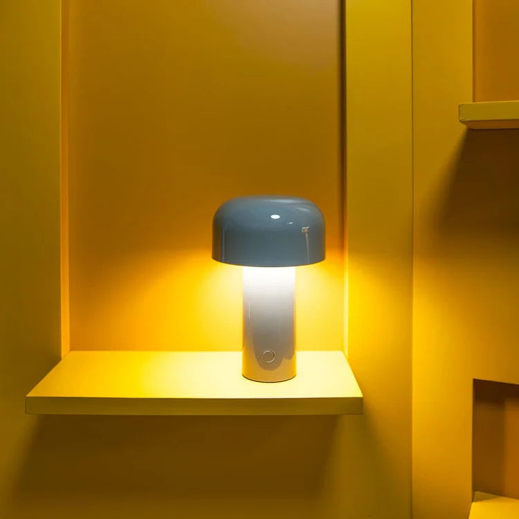 Table Lamp Mushroom Design Rechargeable LED Dimmable