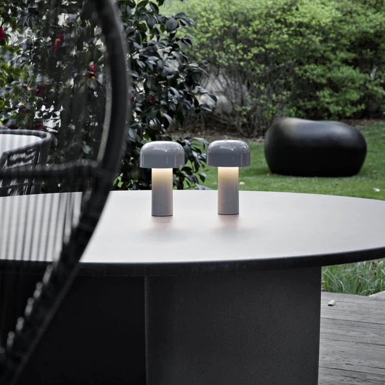Table Lamp Mushroom Design Rechargeable LED Dimmable