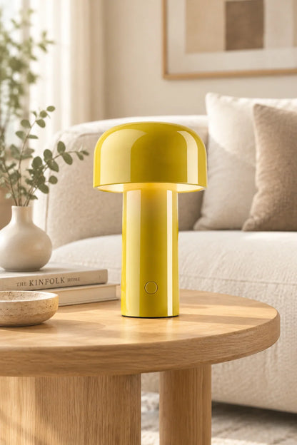 Table Lamp Mushroom Design Rechargeable LED Dimmable