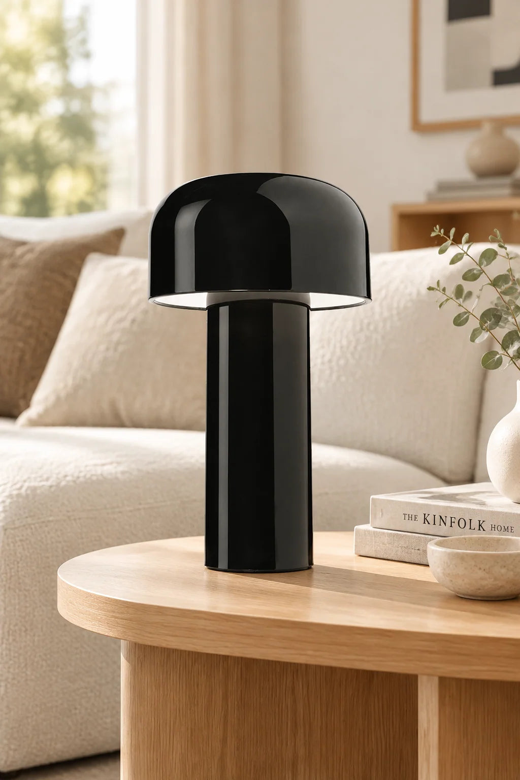 Table Lamp Mushroom Design Rechargeable LED Dimmable