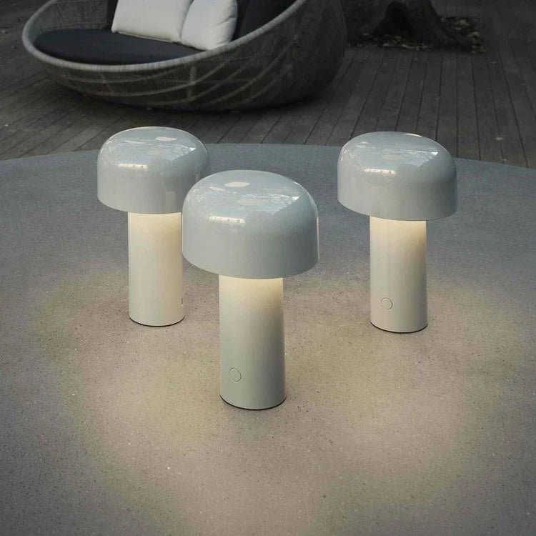 Table Lamp Mushroom Design Rechargeable LED Dimmable