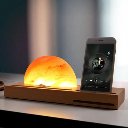 Table Lamp Touch-Dimmable LED Qi Wireless Charging Phone Stand & Pen Holder