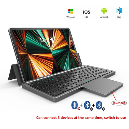 Tablet Keyboard With Holder Bluetooth Integrated Touchpad