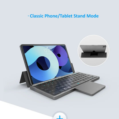 Tablet Keyboard With Holder Bluetooth Integrated Touchpad