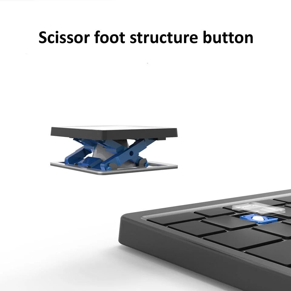 Tablet Keyboard With Holder Bluetooth Integrated Touchpad