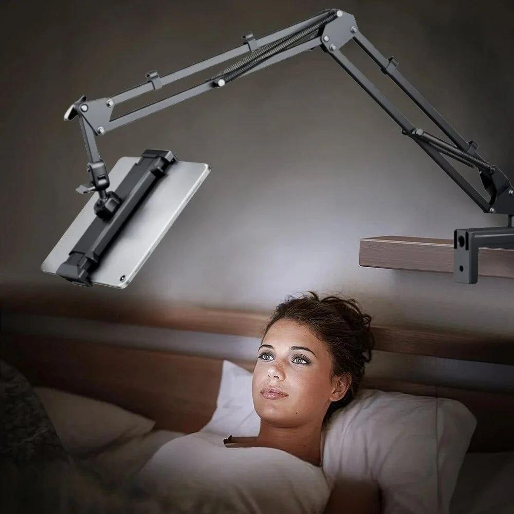 Tablet Stand 360° Rotating Adjustable Aluminum Arm