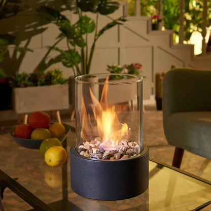 Tabletop Fireplace Bioethanol Smoke-Free Real Flames