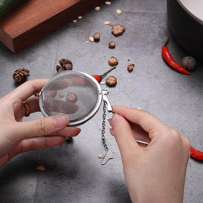 Tea Infuser Fine Mesh Stainless Steel Hooked Chain