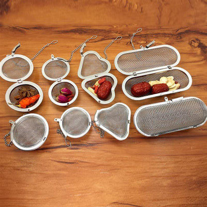 Tea Infuser Fine Mesh Stainless Steel Hooked Chain