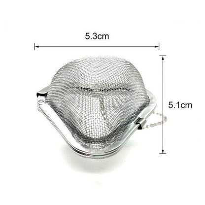 Tea Infuser Fine Mesh Stainless Steel Hooked Chain