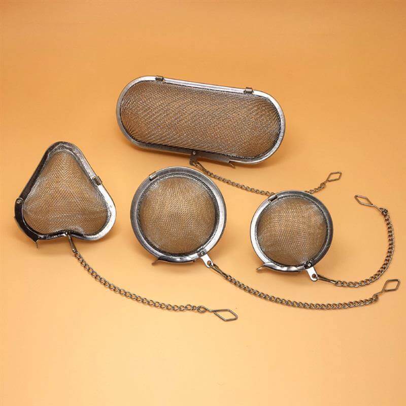 Tea Infuser Fine Mesh Stainless Steel Hooked Chain