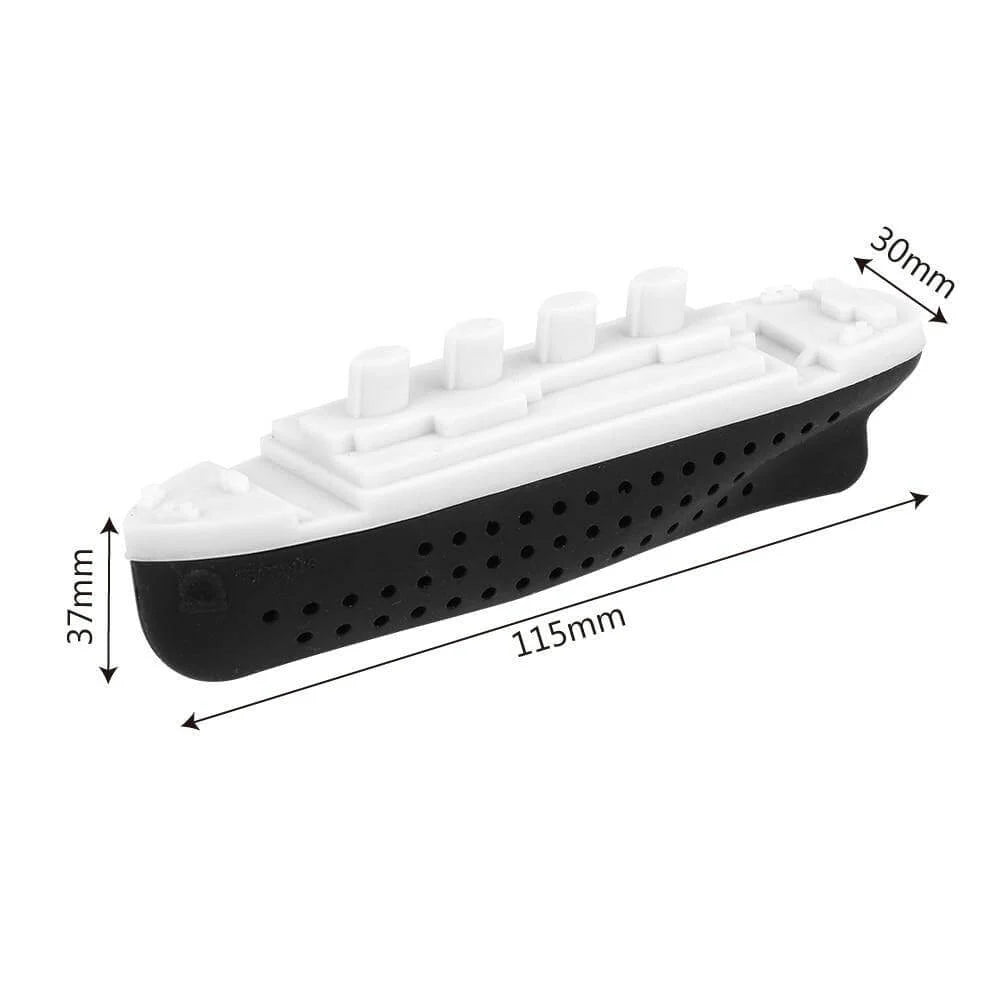 Tea Infuser Food-Grade Silicone Ship-Shaped Easy to Clean