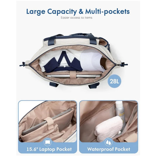 Tennis Gear Bag Weather-Resistant Spacious Storage & Detachable Shoulder Strap