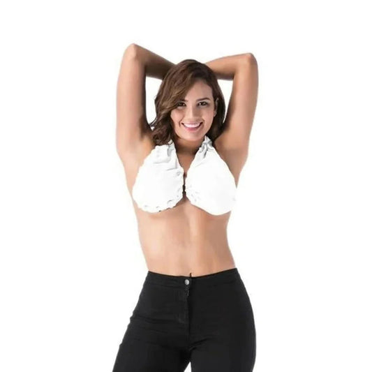 Terry Towel Bra Absorbent Open-Back Adjustable Fit