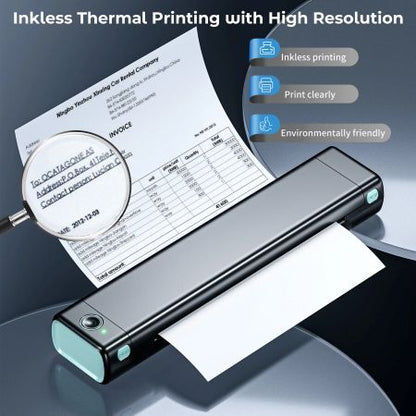 Thermal Printer Portable Wireless Inkless Letter-Size