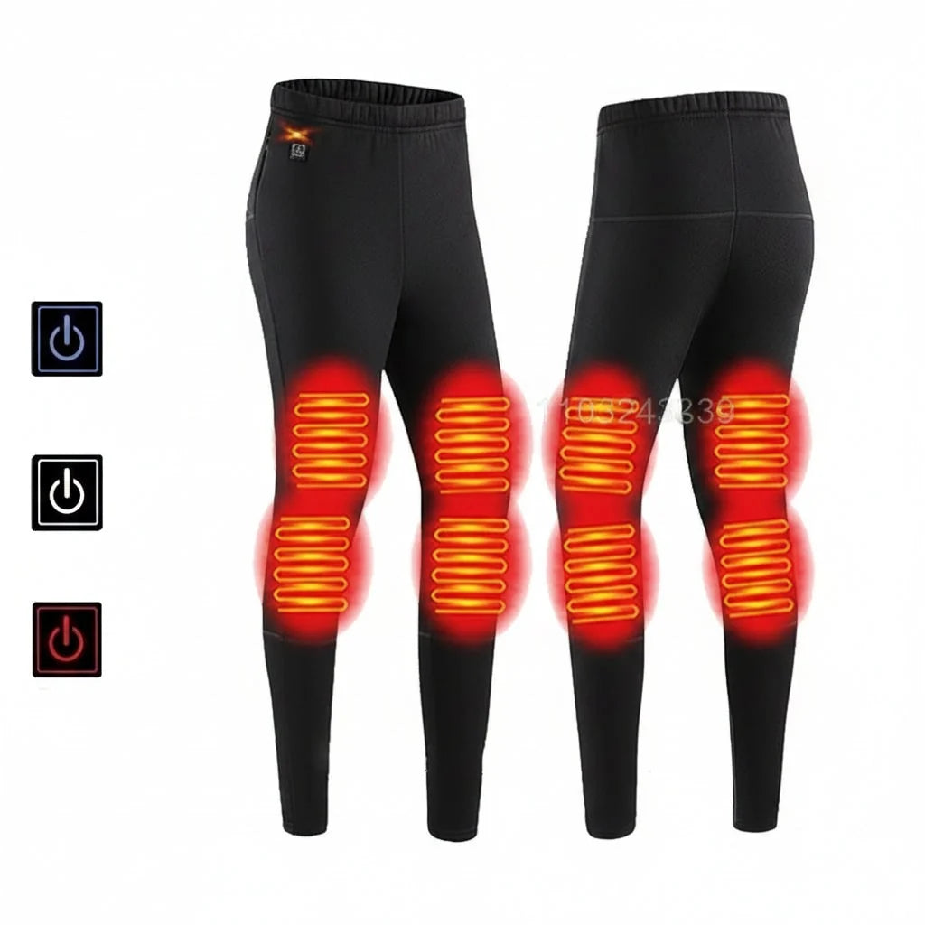 Thermal Underwear Set Heated USB Rechargeable 3 Heat Settings