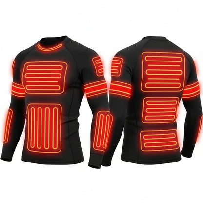 Thermal Underwear Set Heated USB Rechargeable 3 Heat Settings