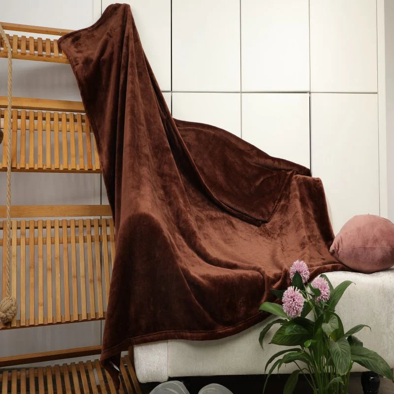 Throw Blanket Velvet Plush & Machine Washable