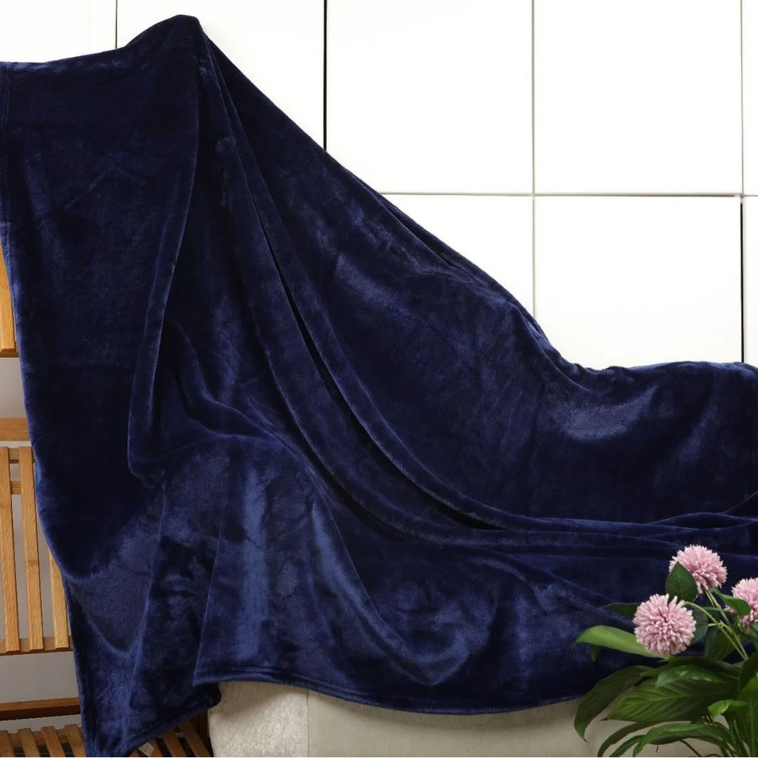 Throw Blanket Velvet Plush & Machine Washable