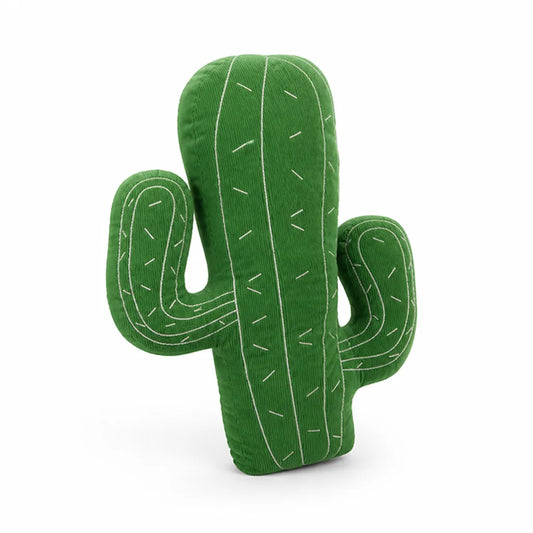 Throw Pillow Cactus Shape Corduroy Embroidered