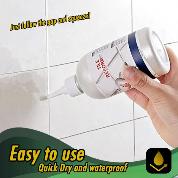 Tile Grout Repair Gel Waterproof Mold-Resistant Precision Nozzle