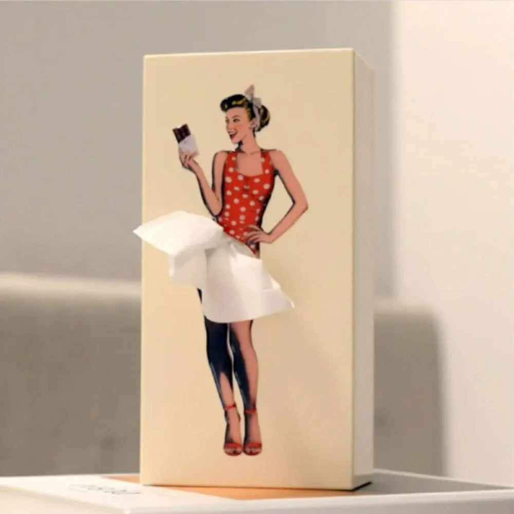 Tissue Box Plastic Decorative Playful Design